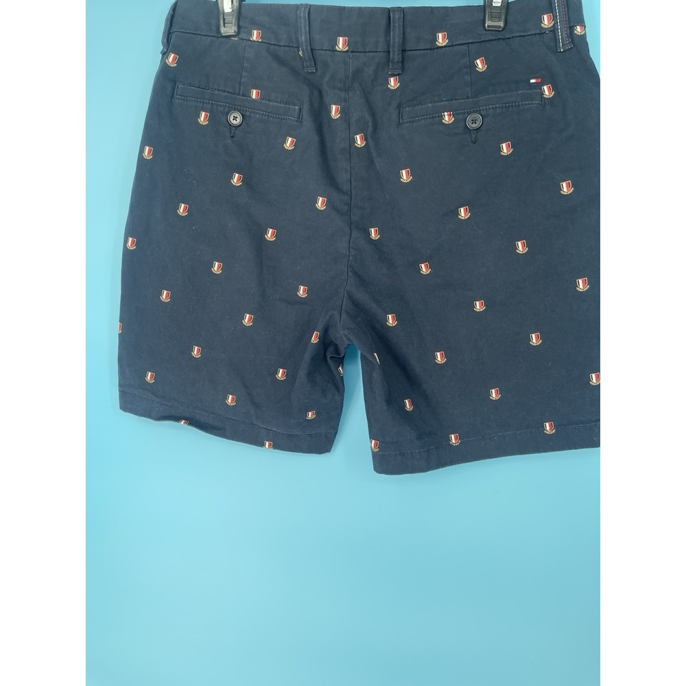 Mens Shorts‎ Tommy Hilfiger Size 34 Navy Blue Crest Five Pocket Inseam 5.5 - Picture 5 of 5